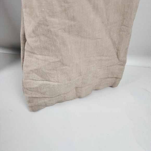 Eileen Fisher Pants Womens Medium Beige Tan Linen Blend 34x33 - Picture 6 of 9